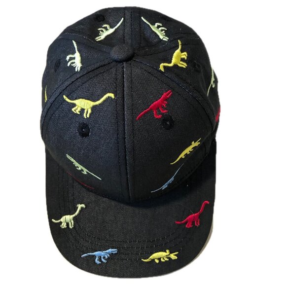 Boutique Kids Dinosaur Baseball Cap Sun Protection Embroidered Colorful Size 1-4 - Picture 1 of 8